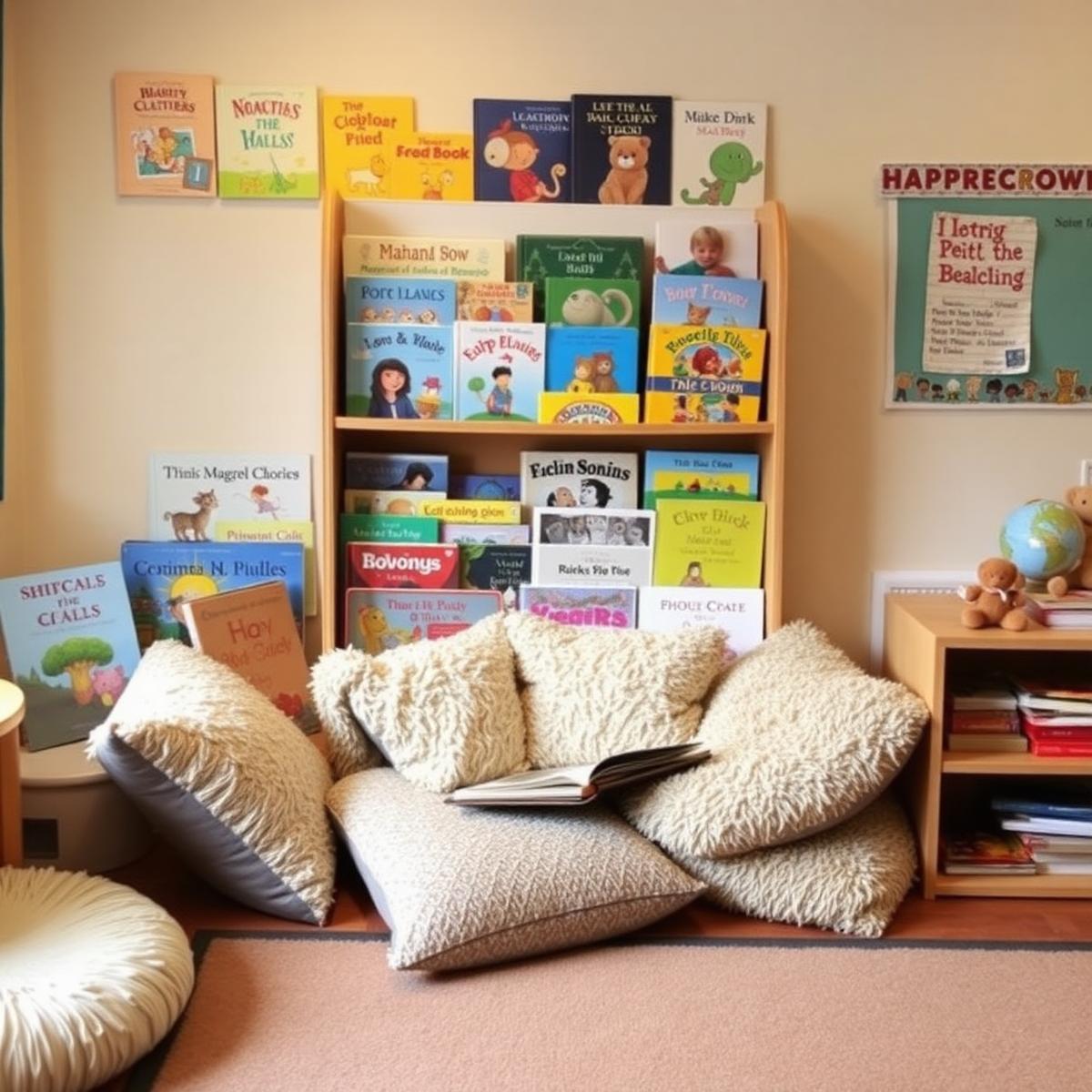 Cozy reading corner